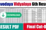 Navodaya Vidyalaya Result 2025