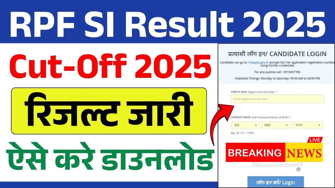 RPF SI Result 2025